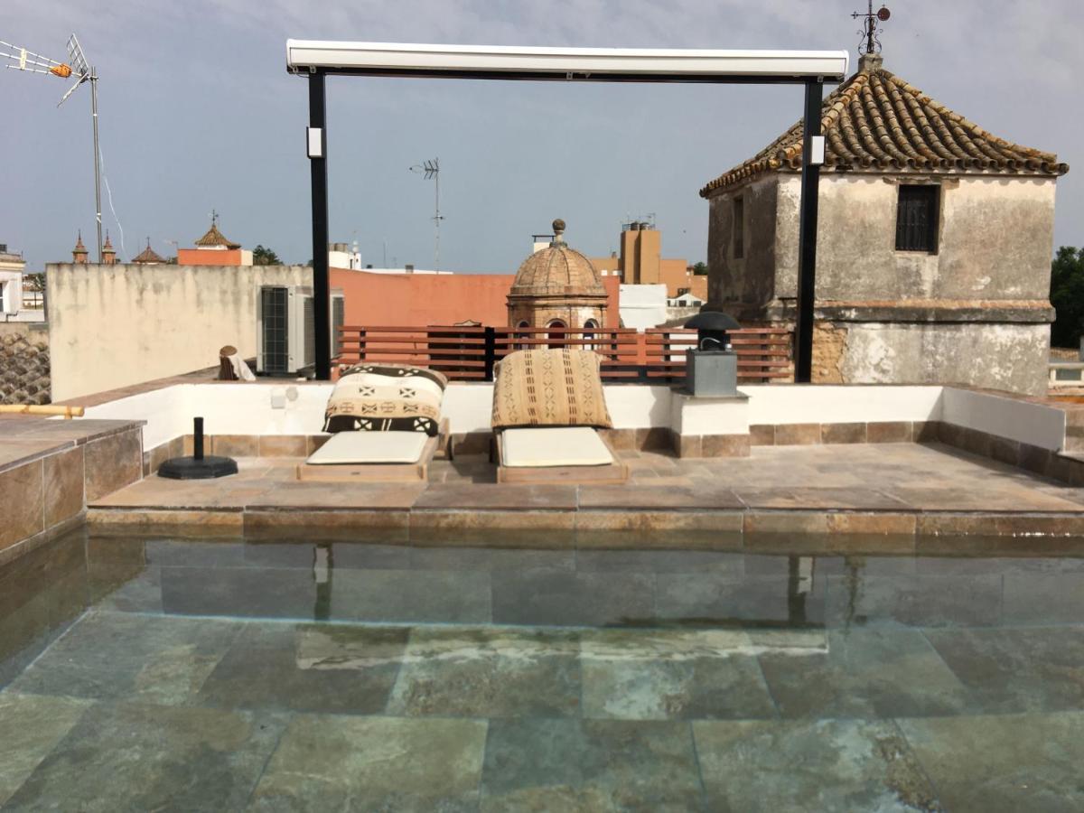 CASA PALACIO en Jerez de la Frontera con piscina privada Exterior foto